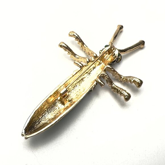 🦗 Emerald Emerald Hopper: Bug Out Enamel Brooches — NW0T - Picture 2 of 3